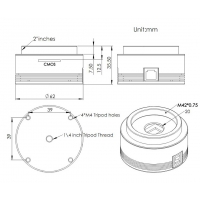 ZWO ASI178 USB3.0 Color CMOS Camera - Chip D=8.92 mm