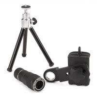 Monokulár Carson HookUpz™ Digiscoping Smartphone Adapter, 6x18mm Telephoto Lens Monocular,Tripod