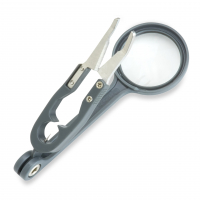 Zvětšovací sklo Carson Fish’n Grip™ 4.5x Magnifier with Attached Precision Tweezers, Hook Cleaner & Line Cutter