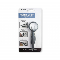 Zvětšovací sklo Carson Fish’n Grip™ 4.5x Magnifier with Attached Precision Tweezers, Hook Cleaner & Line Cutter