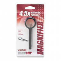 Zvětšovací sklo Carson MagniGrip™ 4.5x Power 1.2” Magnifier, Attached Precision Tweezers