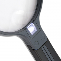 Zvětšovací sklo Carson SplitHandle™ 2x HandHeld/Hands-Free Acrylic Lens Magnifier/3.5x Spots Lens/Neck Strap