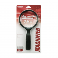 Zvětšovací sklo Carson HandHeld Series Rimmed 2x Power 4” Acrylic Lens Magnifier