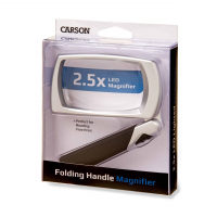 Zvětšovací sklo Carson LED Lighted 2.5x Power Folding Rectangular Magnifier