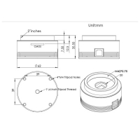 ZWO ASI462MM USB3.0 Mono Astro Camera - Sensor D=6.46 mm, high QE, 2.90 µm Pixels